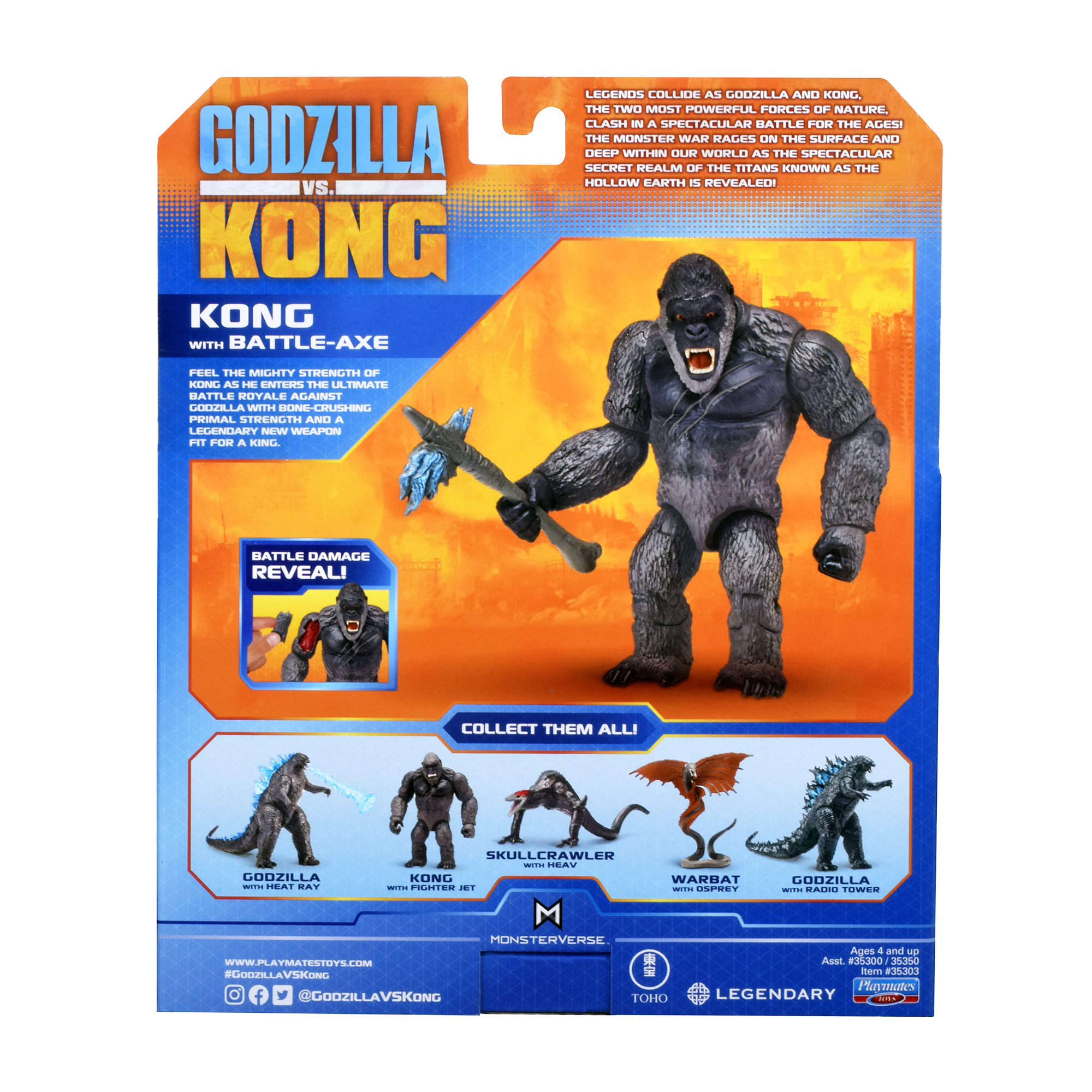 Fast Ship GODZILLA VS KONG Godzilla With Heat Ray 6" Figure BRAND NEW IN BOX 