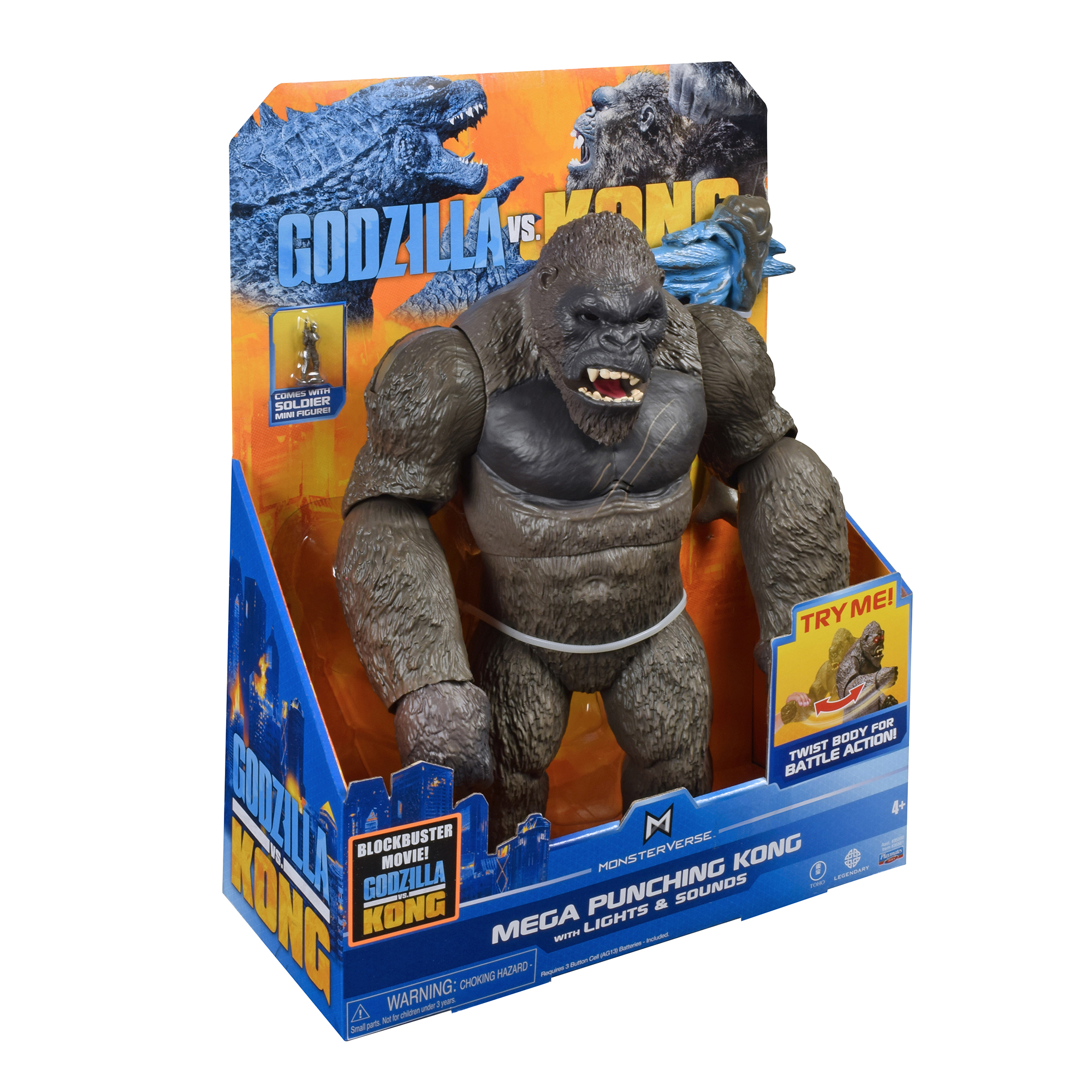 Mega Godzilla vs Kong Movie Series Action Figure Toy, Movable