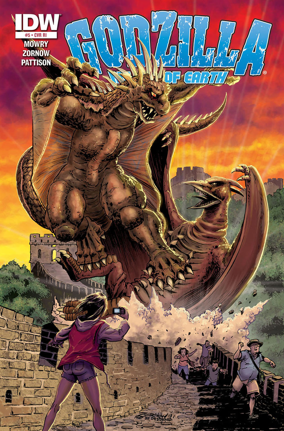 GODZILLA RULERS OF EARTH #2 - IDW - RI ZORNOW RETAIL INCENTIVE VARIANT