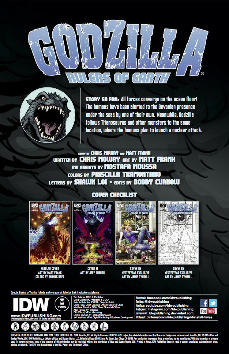 Godzilla Rulers of Earth Vol 2 TPB Chris Mowry & Matt Frank NEW