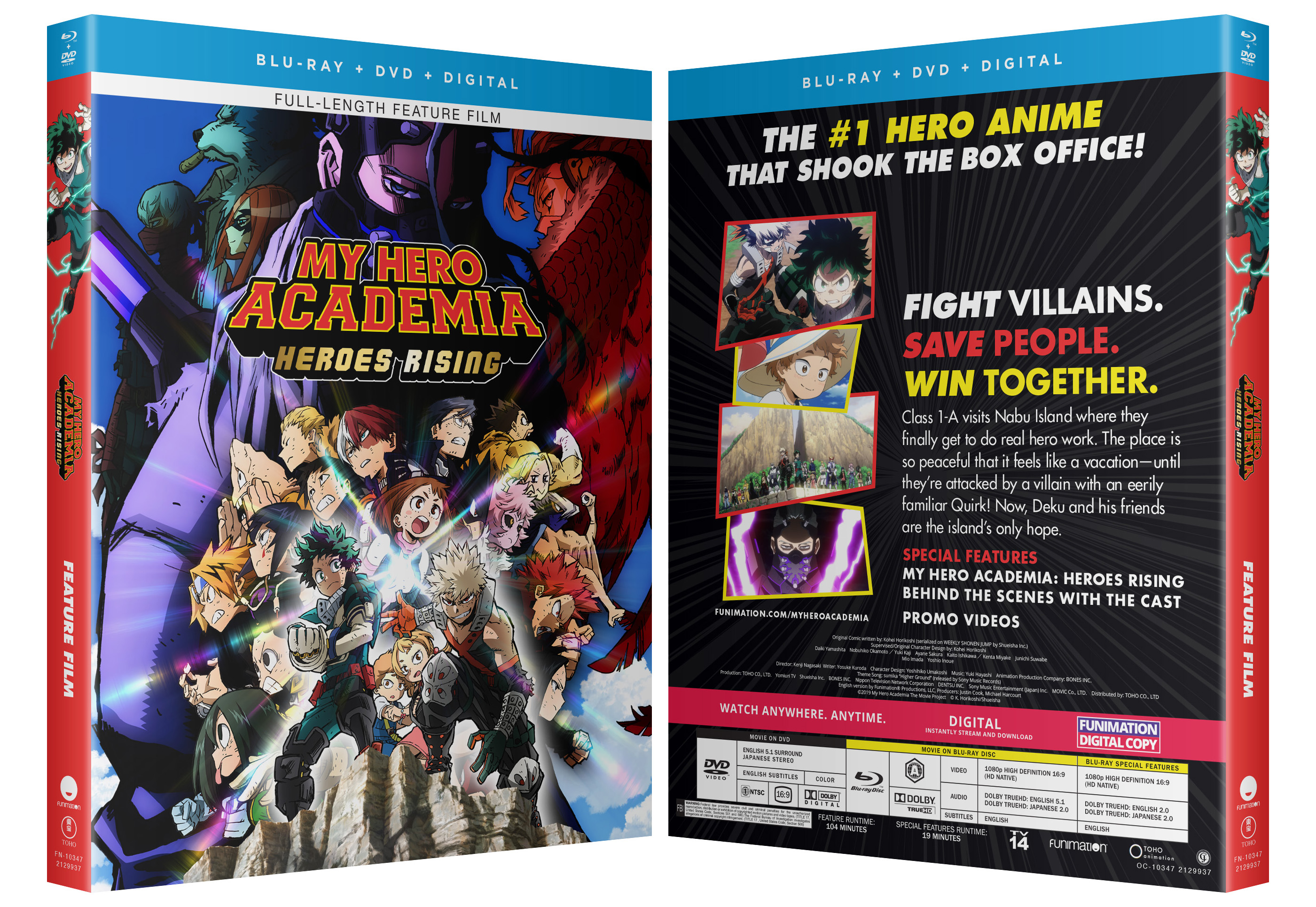 Preços baixos em My Hero Academia: Dois Heróis DVDs