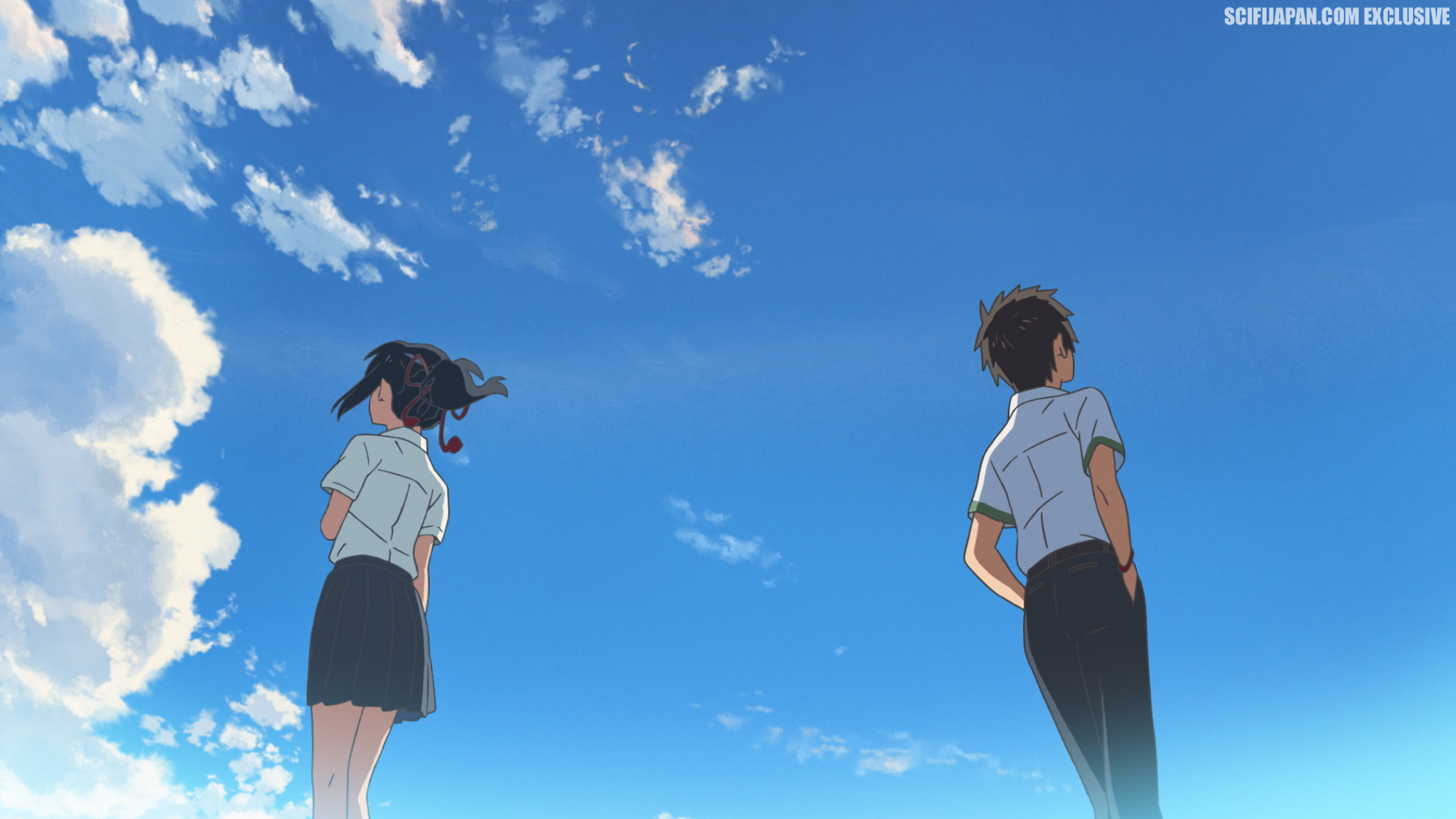 KREA - front view of a closed japanese storefront in the beautiful anime  film by makoto shinkai and studio ghibli, from the anime film Kimi No Na Wa