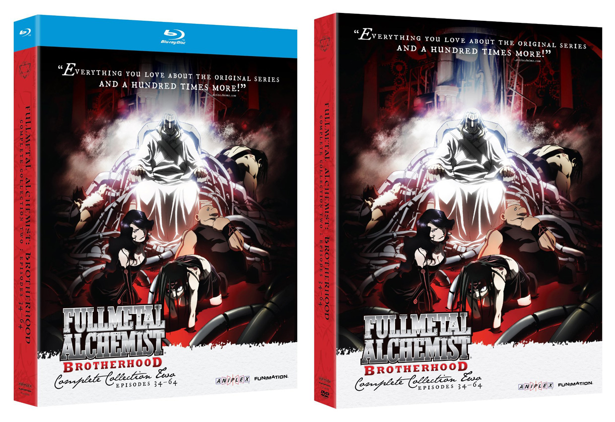 FULLMETAL ALCHEMIST: BROTHERHOOD Complete Collection 2 on Blu-ray and DVD, DVD Blu-ray Digital