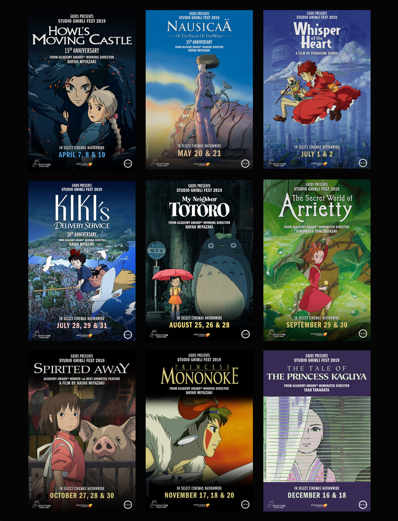 STUDIO GHIBLI FEST Returns to U.S. Cinemas Throughout 2019 Godzilla