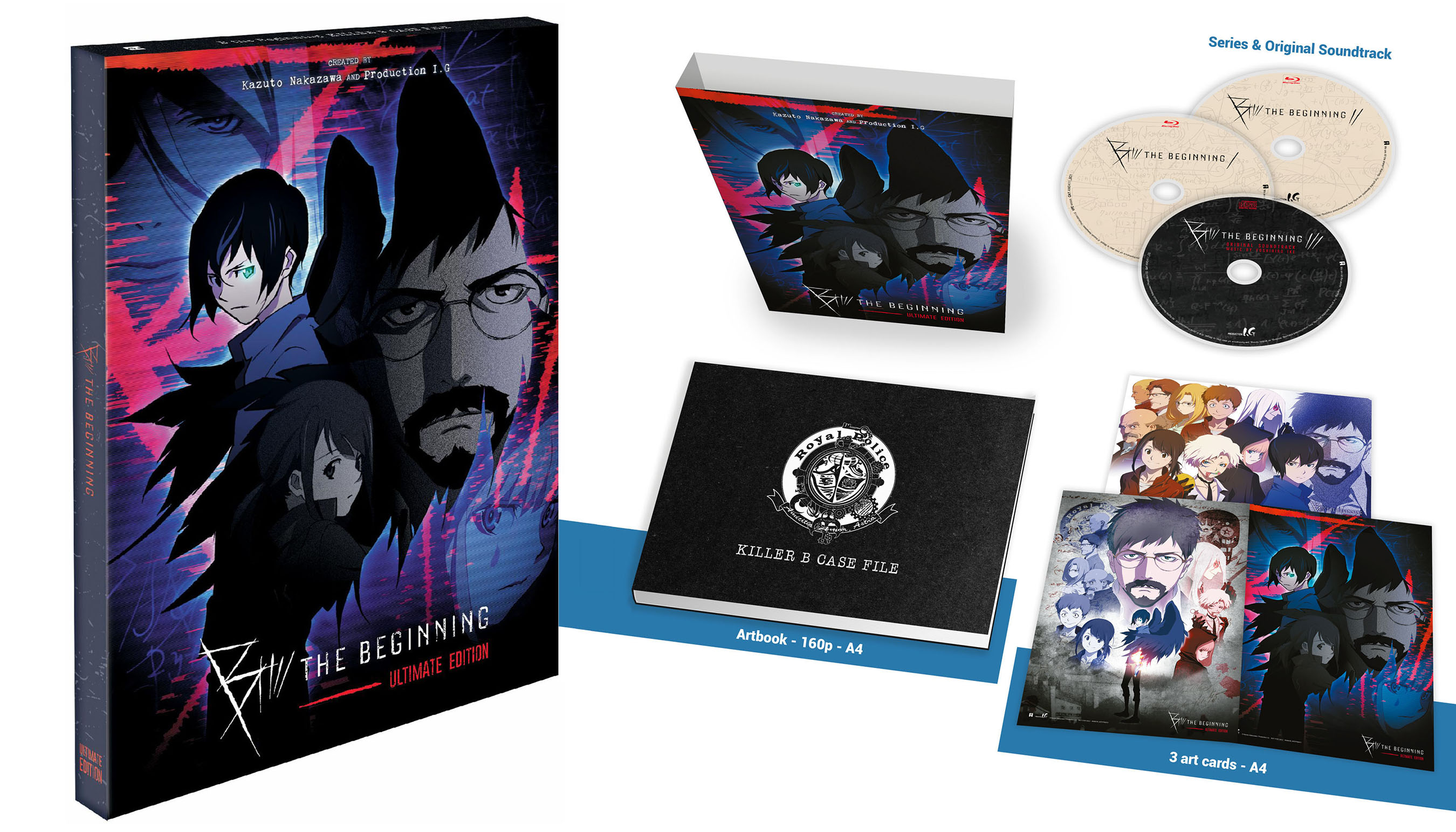 B: THE BEGINNING - THE ULTIMATE COLLECTION -- Action Suspense Anime Series  On Limited-Edition and BD Combo Pack | DVD Blu-ray Digital | News