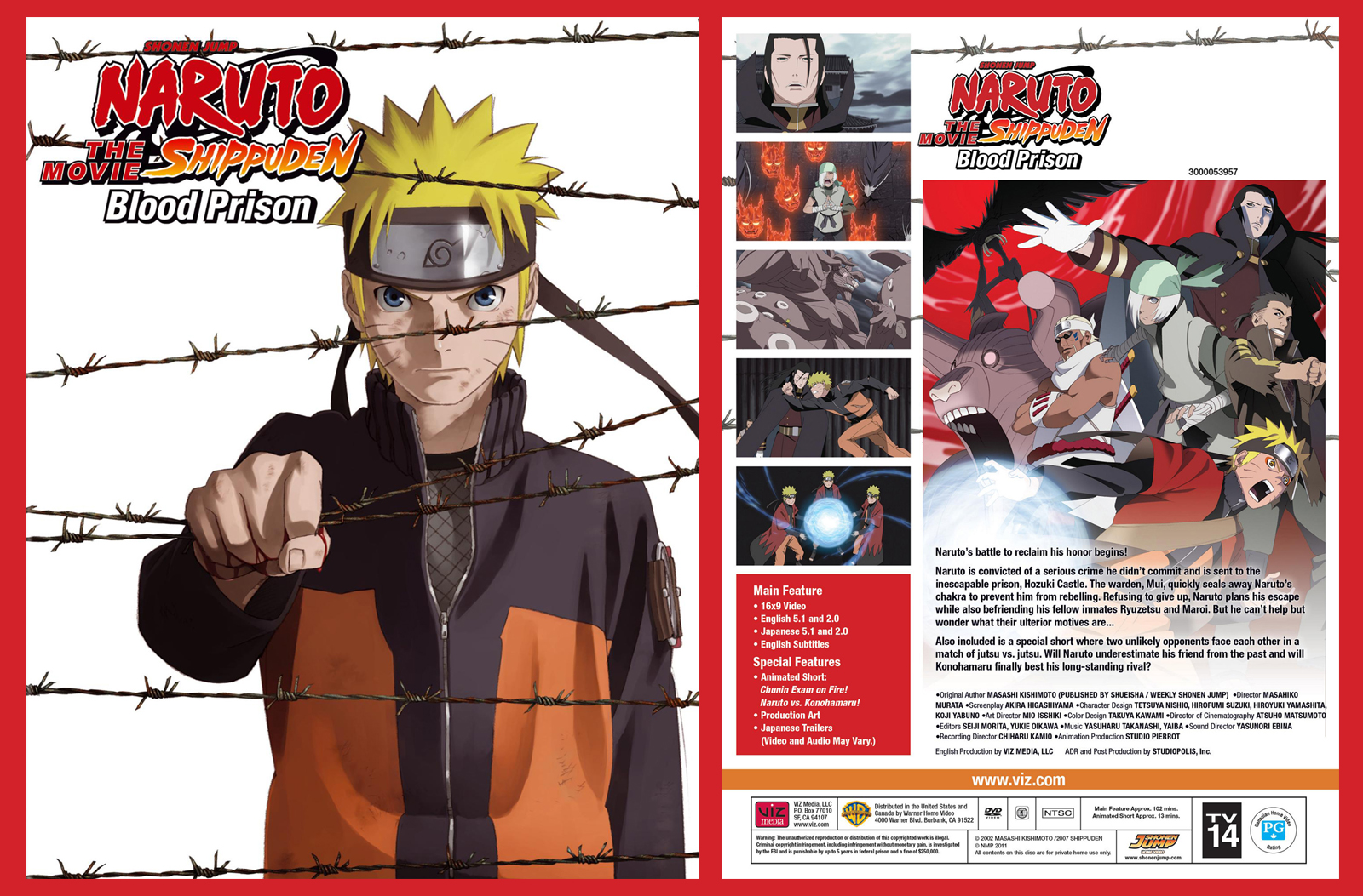 EX-LIBRARY - Naruto Shippuden: The Movie - DVD - Good - Various